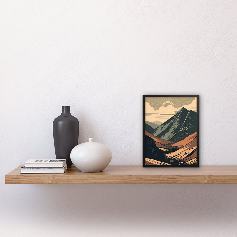 Arriyanna Follow the Trail to the Top Mountain Landscape Single Picture Frame Wall Art