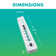 Simply Conserve Advanced Power Strip SC73T1, Surge Protector Outlets, White Power Strip Extension Cord with Multiple Outlets, Power Surge Strip for Electronics, Energy Saver Device
