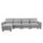 Modern Large L-Shape Feather Filled Sectional Sofa-859506672