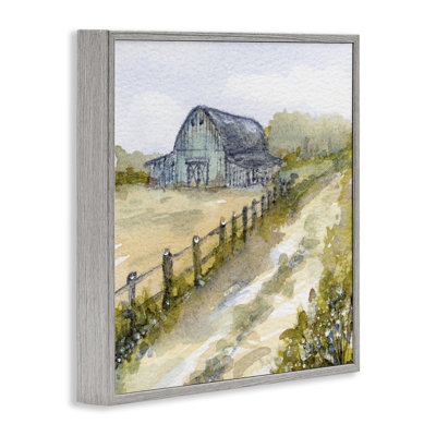 Blue Barn Lane Framed Giclee, design by Patti Bishop