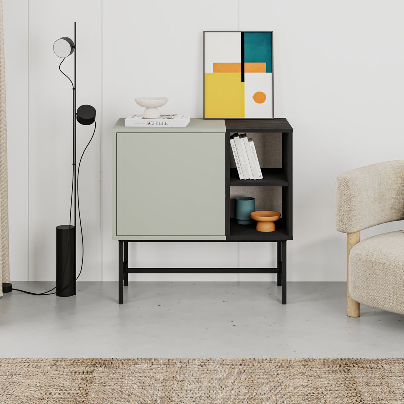 Storage Cabinet, Gray/Black