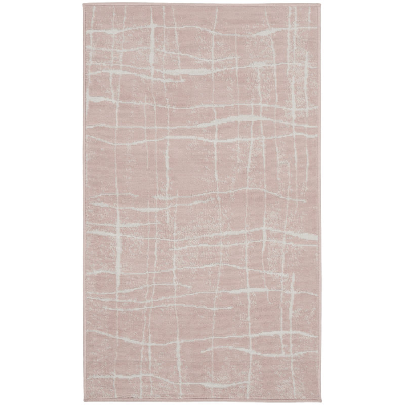 Tapis moderne rose, Rectangle 3 pi x 5 pi