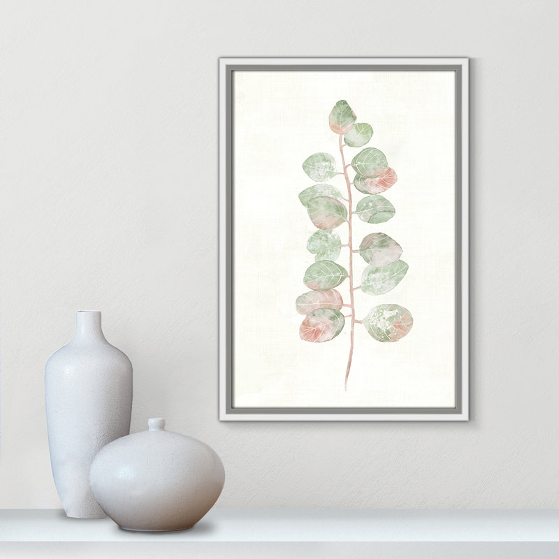 Florida Leaves I - reproduction d'art, Toile blanche encadrée, H 19,5 po x l 13,5 po x P 2 po