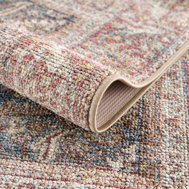 Tapis beige Avel, Tapis de couloir 2 pi 7 po x 7 pi 3 po