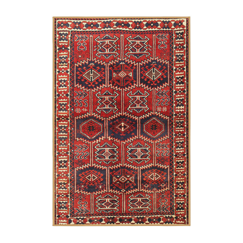 Tapis rouge à motif sud-ouest, Rectangle 8 pi x 12 pi