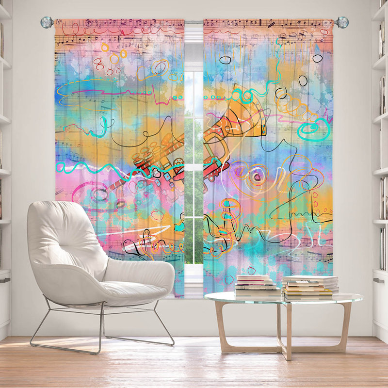 Paire de rideaux obscurcissant avec passe-tringle Delaughter Room, L 40 po x L 82 po