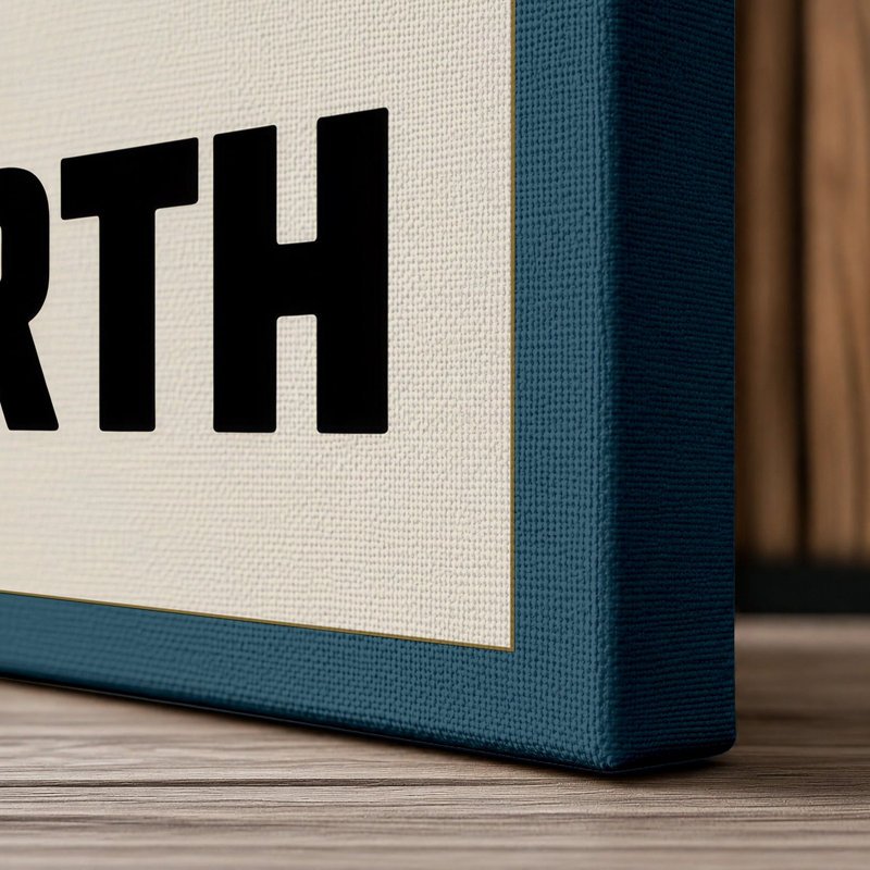 Print, 18x12 - 45.7 x 30.5 cm, Teal Border