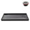 Base de douche 60 po x 32 po en alcôve en acrylique noir brillant avec bonde droite, bonde incluse