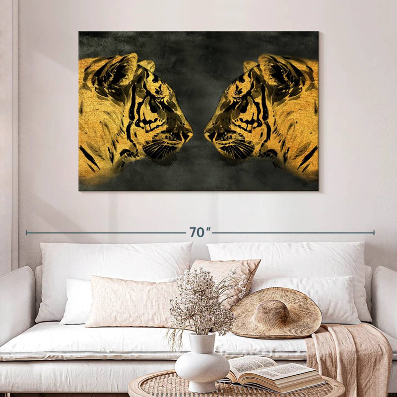 Golden Tigers, 32" H x 48" W