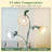 LED Corner Floor Lamp With Adjustable Color Temperatures, Gooseneck & Heavy Base For Bedroom, Living Room