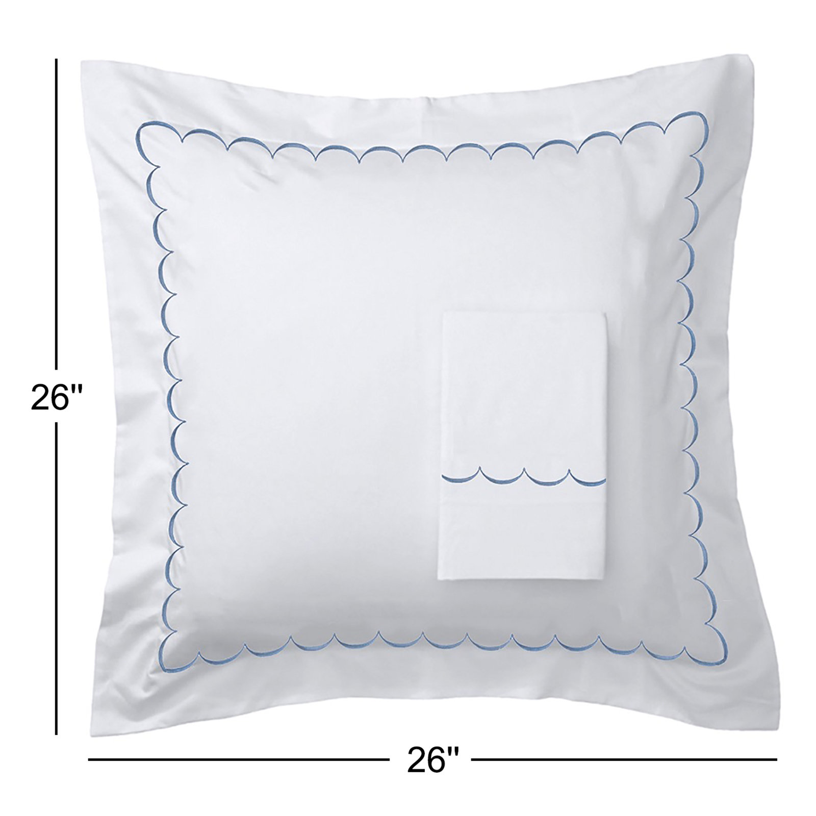 Bahati Cotton Shams, Blue