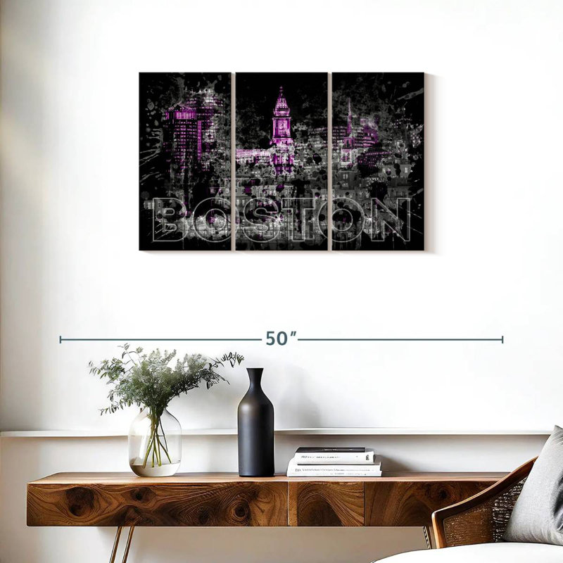 Sebbie Boston Skyline Pop, H 20 po x l 33 po