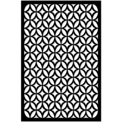 48'' x 32'' Moors Ellipses Vinyl Privacy Screen