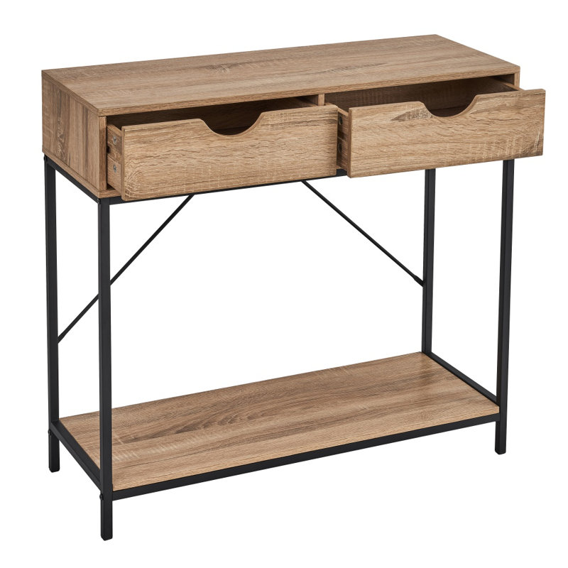 Urban 80cm Console Table, Natural/Black
