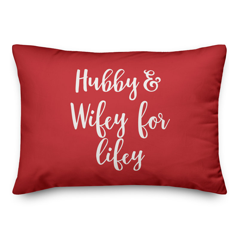  Coussin Hubby & Wifey for Lifey, Rouge