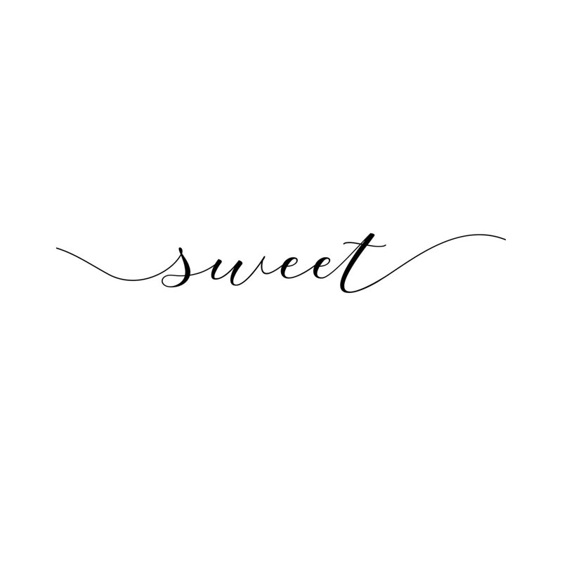 Sweet Dreams I - Square - Reproduction d'art textuel sur toile tendue, H 12 po x l 12 po x P 0,75 po