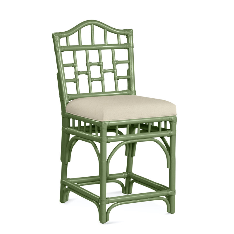 Tabouret de comptoir 24 po Chippendale, Céleri, Ivoire Crypton Performance; 0886-91