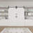 Double Sliding Primed Paneled Barn Door with  Installation Hardware Kit(Door Lock/Soft Close Included)-98105490