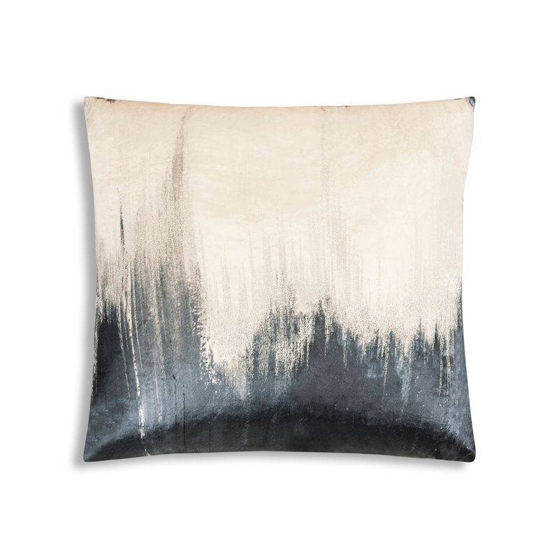 Coussin en velours gris anthracite Cloud9 Design Capri 22 po x 22 po, 22"x22"