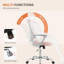 Fauteuil de direction de bureau à domicile avec conception ergonomique, pivotant en maille à dossier moyen, soutien lombaire confortable, accoudoirs confortables pour la chambre à coucher, bureau, étudiant-124504147-124504149