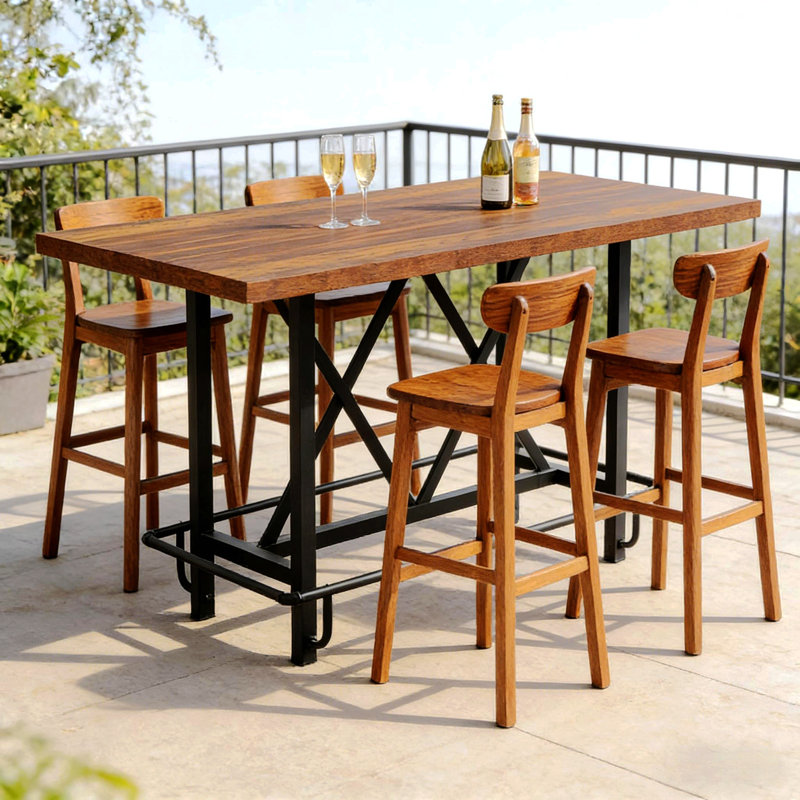 Rustic Pub Bar Counter,Sturdy Bar Table
