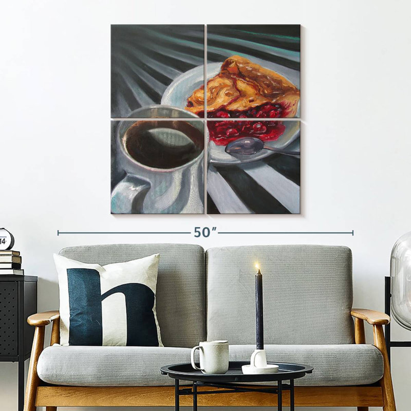 Tarte et café Yarlin, H 32 po x l 32 po