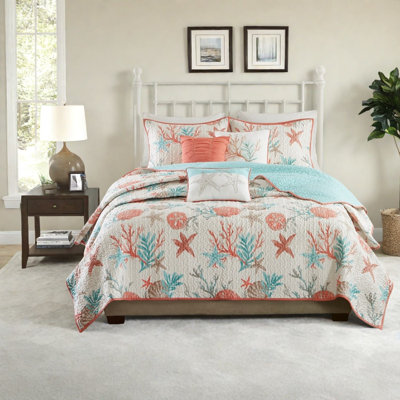 Premium Cotton Sateen Bedding Sets Full Queen Coastal Home Decor