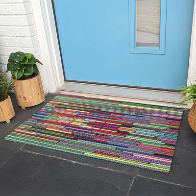 Neighburly Dutch Fields Non-Slip Horizontal Indoor Outdoor Doormat