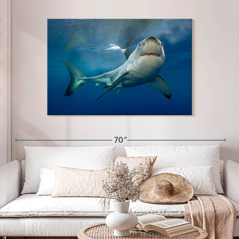 Brampt Shark Pursuit, 32" H x 48" W