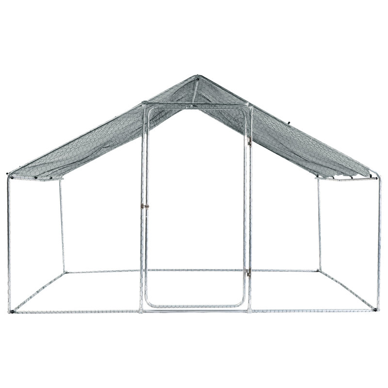 Poulailler Big Space 10 x 6 x 6 pi - Maison en métal pour la croissance de votre poulailler Un choix pratique et pratique pour les volailles
