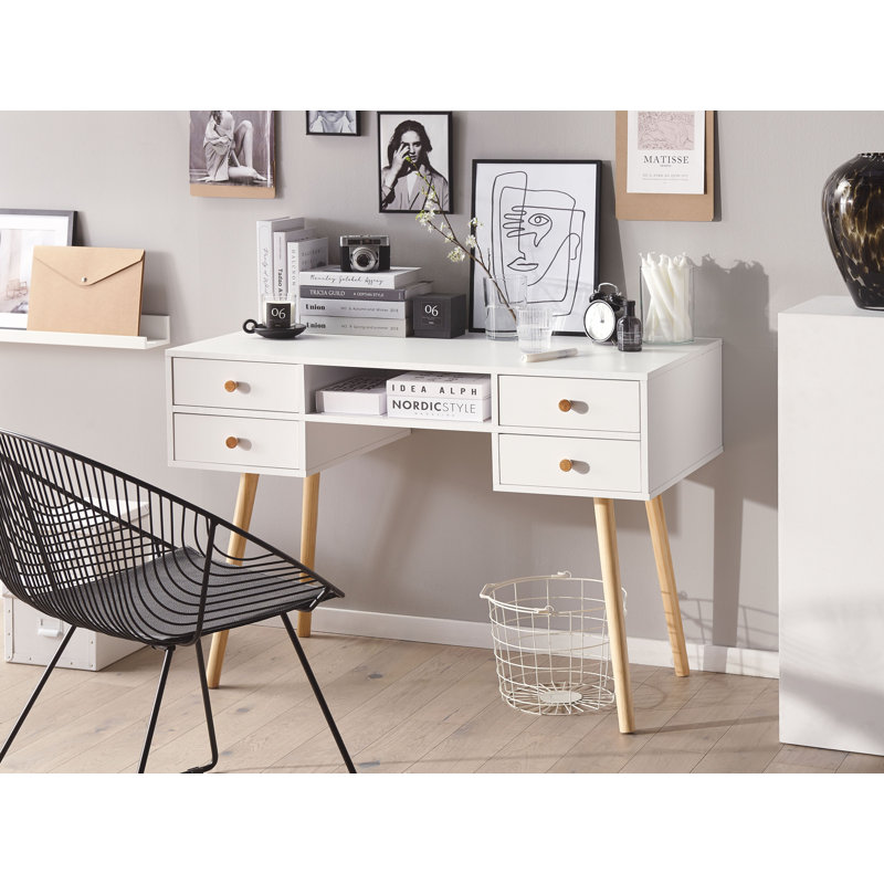 Axton Solid Wood Base Computer Desk