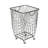 Metal Deep Set Metal Mesh Laundry Basket Storage Cart with Wheels and Handles-62972724-62972725