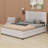 Upholstered Platform Bed With Drawers And Trundle-2082682054-2082682072