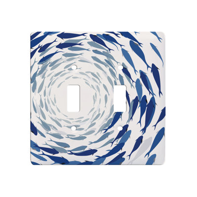 2 - Gang Toggle Light Switch Standard Wall Plate
