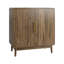 Buffet sculpté à 2 portes avec tablettes réglables, armoire de rangement multifonctionnelle pour le salon et le vestibule