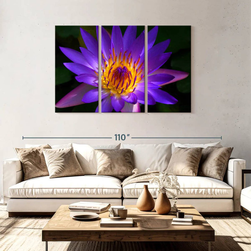 Harnek Hawaiian Water Lily, 48" H x 74" W