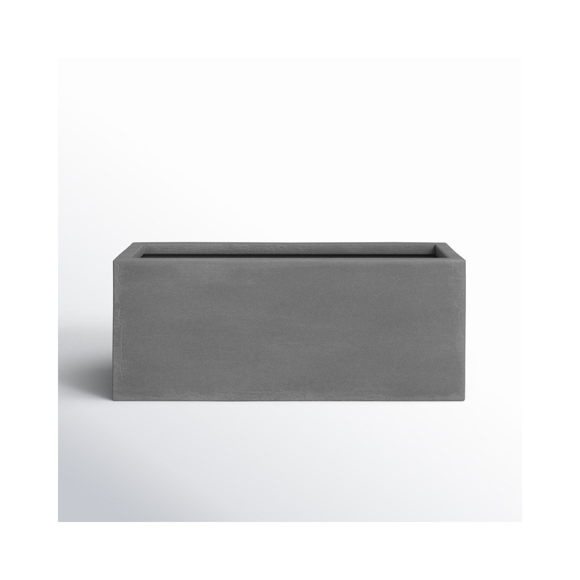 Connoisseur Handmade Planter Box, 8" H x 20" W x 8" D, Grey