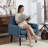 Meleri Mid Century Accent Chairs, Fabric Modern Accent Chair with Wooden Frame, Cozy Armchair Reading Chair with Comfy Back for Apartment, Living Room, Bedroom, Waiting Room-1246960552