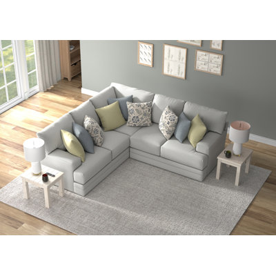 Youngblood - Canapé modulaire 2 pièces avec sièges confortables et 9 coussins décoratifs inclus