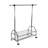 Chrome Metal Clothes Rack Extendable Bar