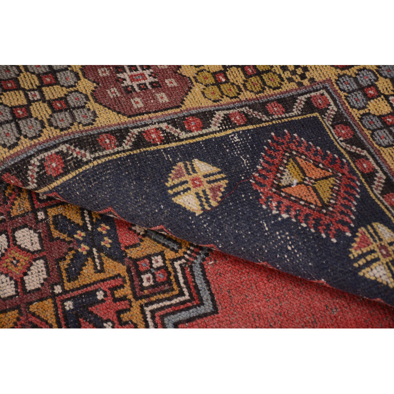 Tapis de cuisine, tapis turc, tapis turc, tapis 4,1 x 7,5 pieds, tapis rouge, tapis rétro, tapis marocains