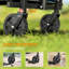 Petit chariot pliable pliable, chariot de jardin utilitaire, bleu-123993269