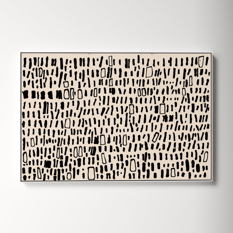 Tribal Code by Filippo Ioco, White, 41.5" H x 61.5" W x 2" D