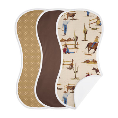 Chiffons absorbants Wild West Cowboy de Sweet Jojo Designs