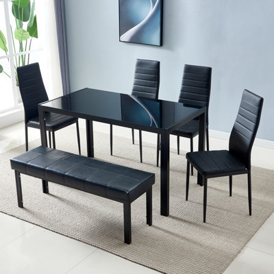 Majlis Modern Glass Dining Table by Ebern Designs