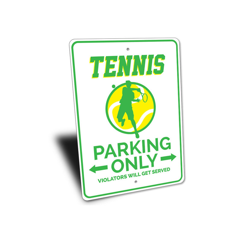 Panneau de tennis en aluminium, H 14 po x l 10 po x P 0,04 po