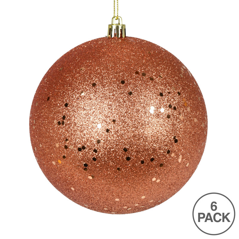Babiole incassable, H 4 po x l 4 po x P 4 po, Paillettes corail