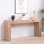 Console en bois rustique avec accent de bûches naturelles