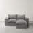 3 - Piece Upholstered Boneless Chenille Modular Sectional Sofa with Removable Ottoman– Fully Compressed, No Assembly Required-1815073924