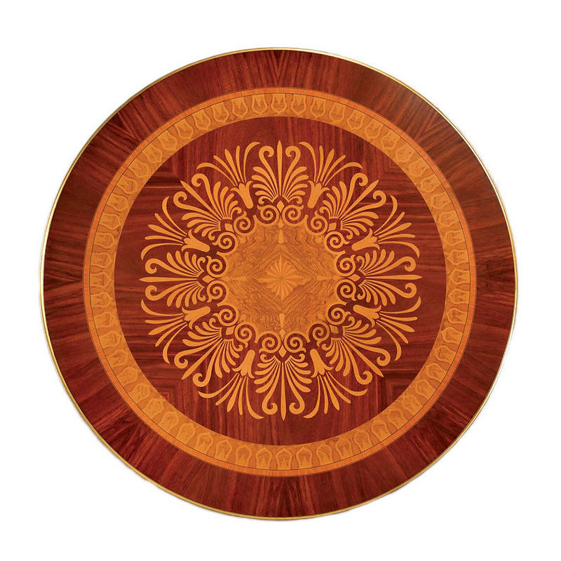 Rosewood Solid Wood Pedestal Dining Table, 30" H x 47" W x 47" D